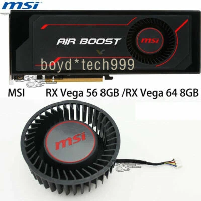 Fan For MSI RX VEGA56 VEGA64 PLB07525B12HH 8G OC GPU Graphics Card Turbo Cooling - Image 1 of 4