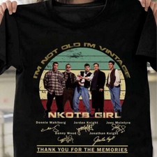Rare NKOTB Shirt New Kids On The Block Tour 1989 Cotton Shirt HS832