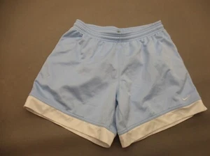 NIKE DRI-FIT Size XL/16 Girl Blue Mesh Stretch Waist Athletic Running Shorts 273 - Picture 1 of 5