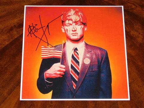 AL JOURGENSEN MINISTRY SIGNED FILTH PIG 12X12 ALBUM COVER PHOTO!!! Cover