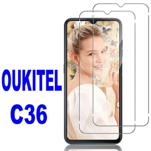 2PCS For Oukitel C36 c36 Tempered Glass Film Cover Guard Saver Screen Protector - Photo 1 sur 10