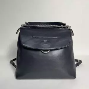 Fendi Back to School 3-Way Handbag Shoulder Backpack Black Authentic Pre-Owned - Picture 1 of 11