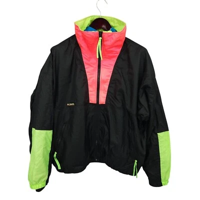 Chaqueta De Colección Columbia Para Hombres XL Colorblock 2 En 1 Cortavientos Intertrainer Retro Años 90 Foto 1 de 4