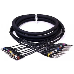 STAGG ML-15/8PM8CM - Snake / Multicore 8 Jack Male / 8 RCA Male  - 15 Metres - Picture 1 of 1