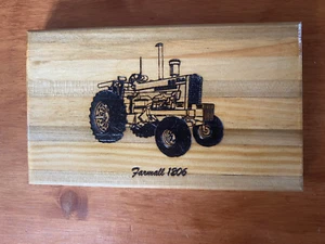 Farmall 1206 Tractor Wall Plaque Made From Recycled Wood - Picture 1 of 5