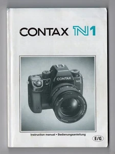 Manual de instrucciones de la cámara Contax N1 / Guía del usuario en inglés y alemán - Imagen 1 de 9