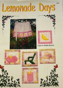 Sewing Pattern Apron Coasters Vintage Quilting - Picture 1 of 5