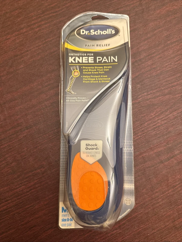 Dr. Scholl's Knee Pain Orthotics for Men 8-14 Shoe Size 1 Pair
