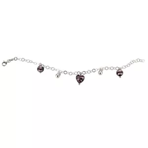 Scout Niños Niñas Pulsera Brazalete Plata 260167100 Corazón Bolas Nuevo - Imagen 1 de 2
