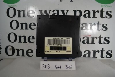 15081796 Chevrolet S10 Blazer 2002 unidad de control chasis CCM BCM OEM 2H3 345 B1 Foto 1 de 4