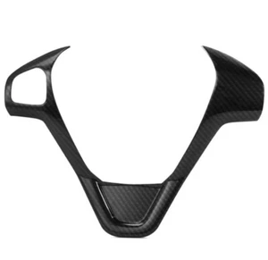 Cubierta de embellecedor de volante de fibra de carbono para Ford Fiesta MK7 MK7.5 2008-2017 - Imagen 1 de 2