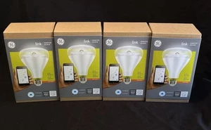 4 GE LINK Connected LED Bulbs 65w/10w BR30 APP Compatible Light Bulbs NEW - Picture 1 of 12