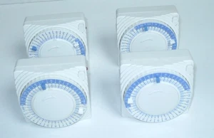 4 INDOOR  MECHANICAL  24 HOUR  PROGRAMMABLE  TIMERS  T10001K - Picture 1 of 10