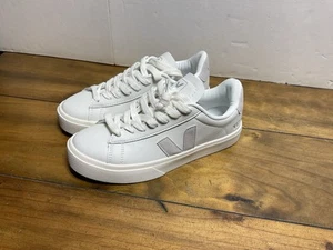 Veja Campo Chromefree Leather Extra White Natural Men Size 7 Casual Sneakers - Picture 1 of 10