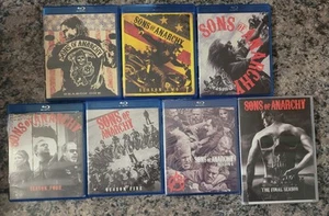 Sons of Anarchy Complete Series Season 1-7 (1,2,3,4,5,6 Blu-ray 7 DVD) 6 Is New - Picture 1 of 16