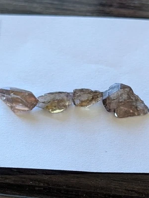 USA seller  5.07 IF- eye clean Axinite facet rough gemstone specimen - Image 1 of 3