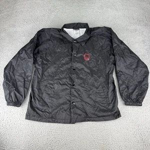 Spitfire Kids Bighead Black Windbreaker Button Down Jacket Kids Size Large Skate - Picture 1 of 10