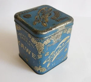 "KAWE"" fábrica de chocolate Estonia Tallin década de 1920 caja de lata caramelo Montpensier - Imagen 1 de 6