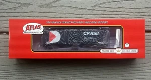 ATLAS 1/87 HO SCALE C.P. RAIL BLACK 8 HATCH SLAB SIDE HOPPER CAR RD #381306 F/S - Picture 1 of 3