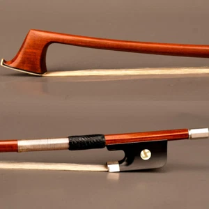 D.Peccatte Copy Master Pernambuco Cello Bow 4/4 Ebony Single eye Frog Silver 80g - Picture 1 of 12