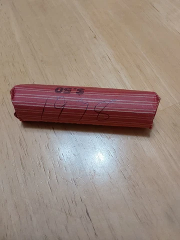 1978 Circulated Lincoln Pennies 1 Roll, In Hand Ready To Ship! Cover