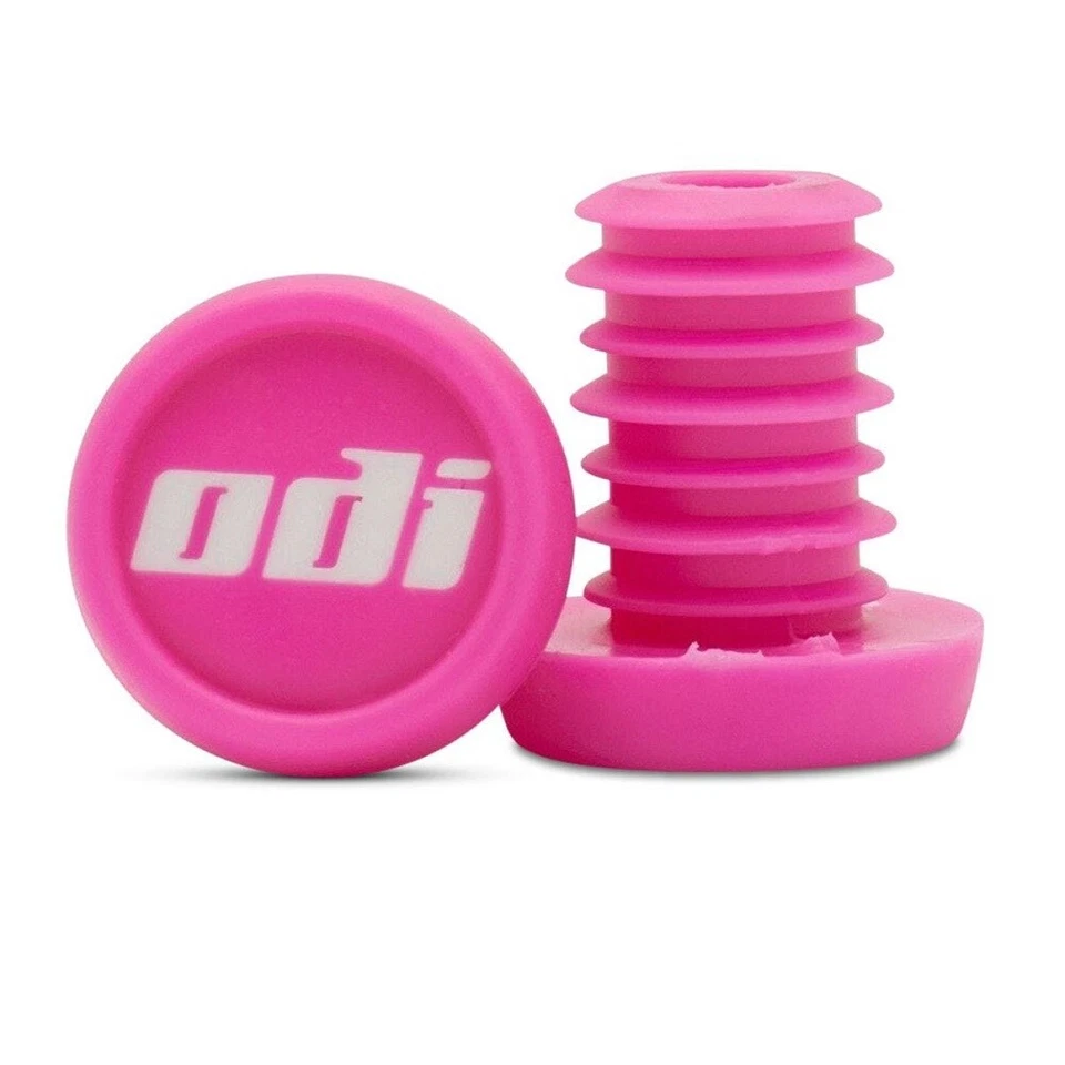 ODI NYLON BARRA EXTREMO TAPONES MANILLAR TAPAS BMX SCOOTERS EMPUJAR EN NUEVO ROSA Foto 1 de 1