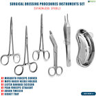 Surgical Dressing First Aid Trauma Medical Scissors Forceps Tweezers Dental 6Pcs