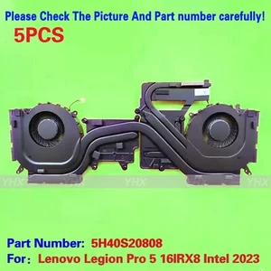 5PCS New For Lenovo Legion Pro 5 16IRX8 Intel 2023 FAN HEATSINK 5H40S20808 - Picture 1 of 3