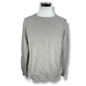 J.Crew Sweater Men’s XL Gray Polyamide Wool Blend Ribbed Crew Neck Pullover - Picture 1 of 10