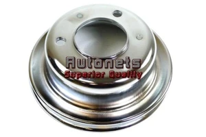 1965-66 Chrome Steel Ford Mustang 289 Crankshaft Lower Pulley  Single 1 Groove - Picture 1 of 1