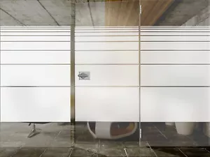 28,76€/m² Fensterfolie Streifen Milchglasfolie Sichtschutz Glasdesign FD0001 - Bild 1 von 12