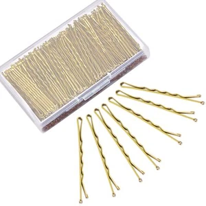 Blonde Bobby Pins, 240 count Gold Bobby Pins Hair Pins Blonde Blonde (2.2inch) - Picture 1 of 3