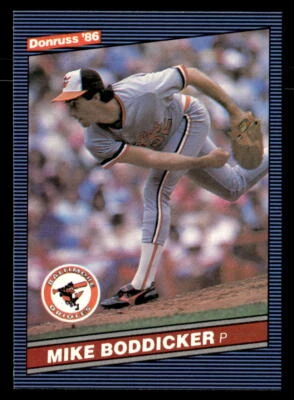 Mike Boddicker 1986 Donruss #47 Baltimore Orioles - Image 1 of 2