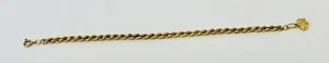 18 KT GOLD BRACELET WITH ELEPHANT CHARM 4.7GRAMS-LENGTH: 7 1/2" - Picture 1 of 15