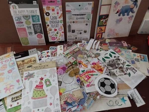 Scrapbook Crafting Partial Sheets Sticker Lot Disney Sports Planning Prom Beach - Picture 1 of 9