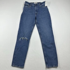 Abercrombie & Fitch The Mom High Rise Tapered Ripped Jeans Womens 26 2L NWT - Picture 1 of 12