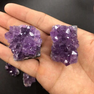 Natürlicher Quarz Kristallcluster brasilianischer Amethyst Druzy Geode Stein Heilung Gestein - Bild 1 von 6