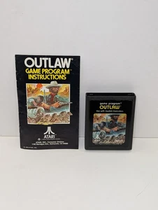 Outlaw Atari 2600 cartuccia programma gioco vintage 1978 CX2605 con manuale testato - Foto 1 di 2
