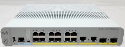 Cisco Catalyst 3560-CX 12 Port Gigabit Switch IPBase WS-C3560CX-12TC-S - Image 1 of 4