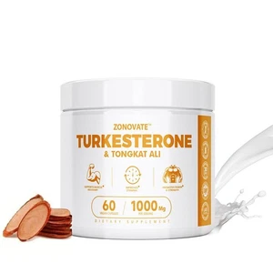 Turkestrone & TongkatAli 1000mg Testosterone Booster 60 Capsules N ew - Picture 1 of 13