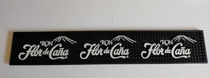 (1) Flor de Cana Caña Ron Rum Bar Mat Drink Spill Rail Runner PVC Rubber - Picture 1 of 5