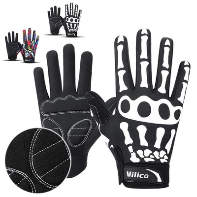 Guantes Esqueleto Pantalla Táctil Unisex Dedo Completo Guantes de Invierno para Juegos con disfraces Foto 1 de 4
