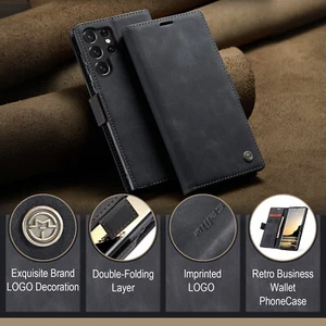 For Samsung Galaxy S25 Ultra, Caseme Magnetic Leather Wallet Case Flip Cover - Picture 1 of 22