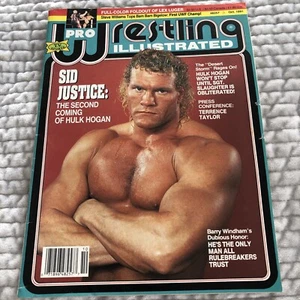 Pro Wrestling Illustrated Magazine October 1991 W Poster Sid Vicious Hulk Wwe - Picture 1 of 8