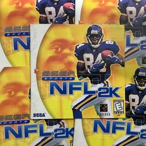 NFL 2K SEGA Dreamcast Instruction Manual Only - Good Shape - Imagen 1 de 5
