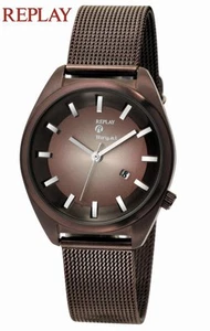 Authentische REPLAY Uhr Royal Collection Mahagoni Netz - Bild 1 von 1