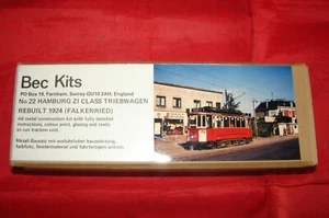 BEC KITS HO MAQUETTE TRAMWAY HAMBURG ZI CLASS TRAIN ELECTRIQUE BOITE 22 - Foto 1 di 2