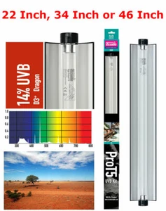 Arcadia Pro T5 D3+ UVB Kit 14% Dragon Lamp Fitting, Terrarium Canopy PROT5 - Picture 1 of 1