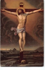 Sehr schön Kreuzigung Christus ~ Stengel feine antike Postkarte Deutschland Jesus Religion - N1 - Bild 1 von 4