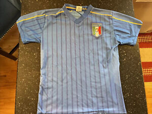 Italy National Team Youth Size Large Blue Soccer Jersey